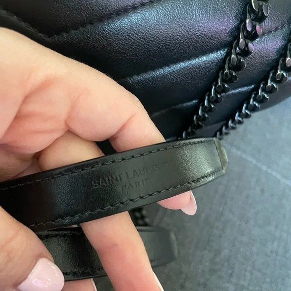 Yves Saint Laurent Black Ysl loulou black on noir small - Picture 4 of 10